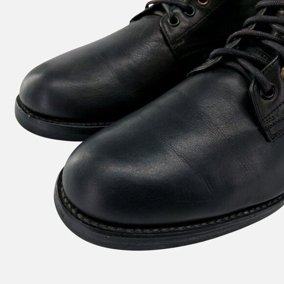 Paul Smith Red Ear Boots Mens Size 7 Black Leather Lace Up Goodyear Welted Work - Picture 3 of 13